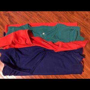 Set of 3 Scoop neck short sleeve tees